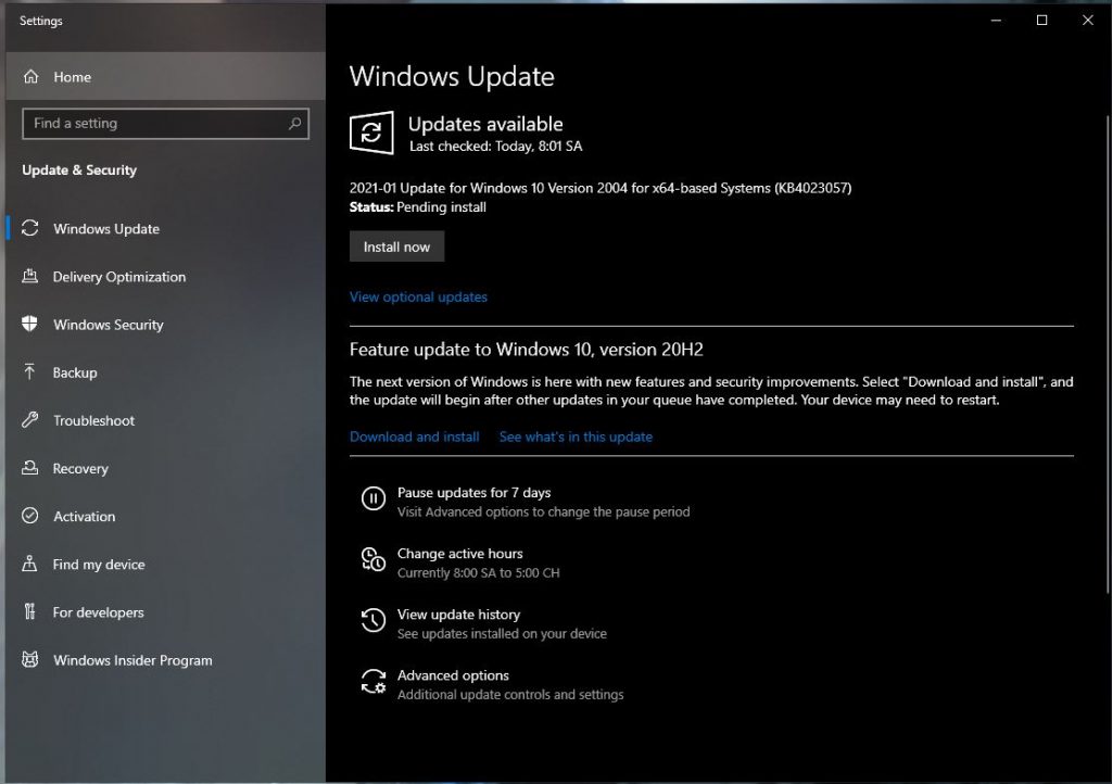 Tắt update windows 10