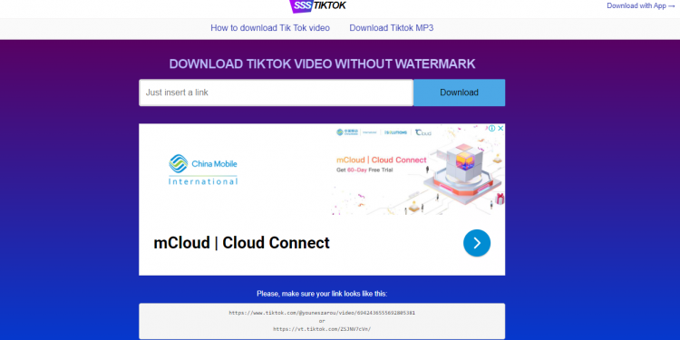 Tải vidieo Tiktok không logo