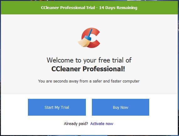 Cài đặt CCleaner Pro